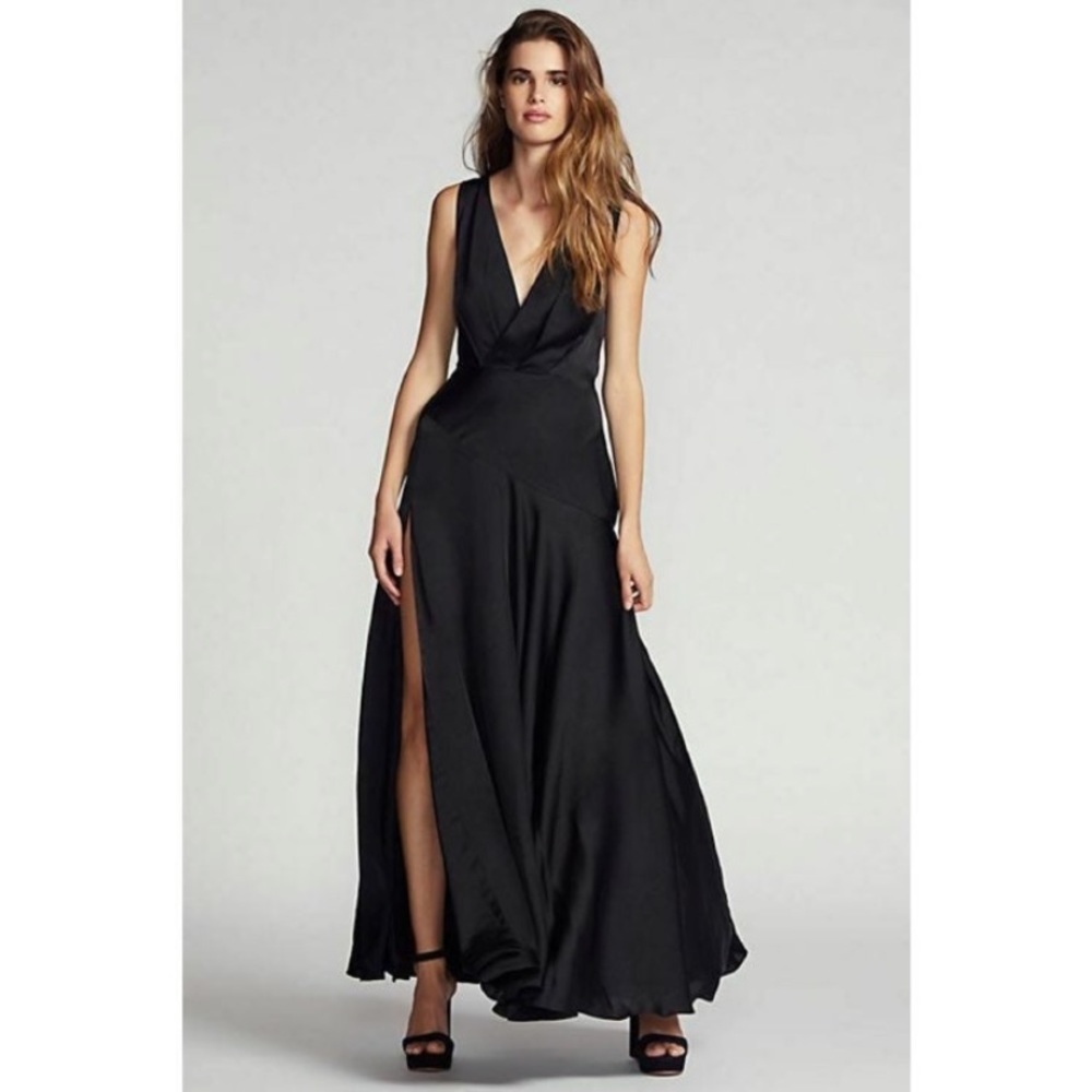 Fame and partners black Essie maxi dress